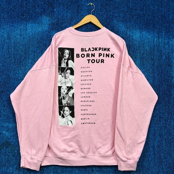BlackPink Born Pink World Tour K-Pop Girl Group Crewneck 2X - Picture 1 of 4